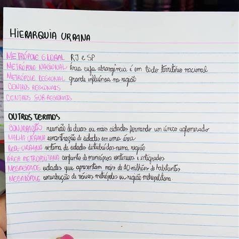 Alguns Conceitos Sobre Hierarquia Urbana Estudaquepassa Estudos