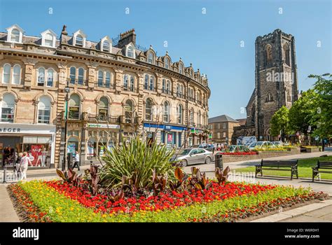 english town centre harrogate  res stock photography  images alamy