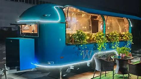 Wecare Multifunction Stainless Steel Airstream Design Food Trailer