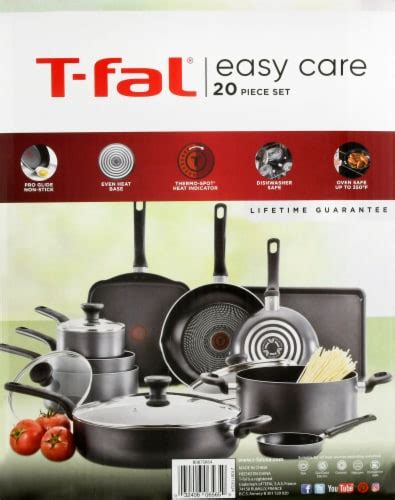 T Fal Easy Care Nonstick Cookware Set 20 Pc Ralphs