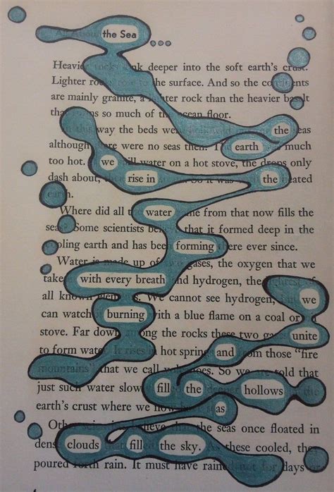 Book Page Poetry Is Really Neat And A Great Way To Show Creativity With