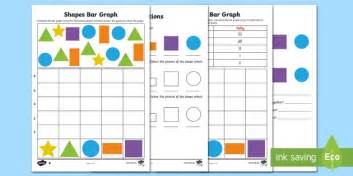 Bar Graphs With Shapes Differentiated Worksheet Worksheets