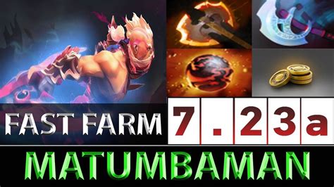 MATUMBAMAN Anti Mage 892 GPM Fast Farm Dota 2 7 23a YouTube