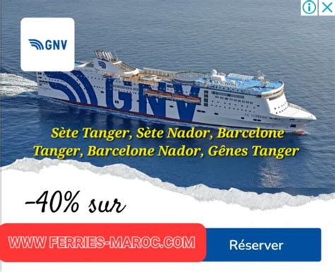 Ouverture Des R Servations T Ferries Maroc