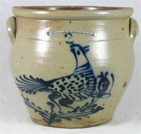 W Roberts Binghamton Gallon Cream Pot This Is Decorated With A