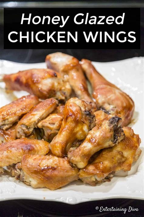 Easy Honey Mustard Glazed Chicken Wings Made In The Oven