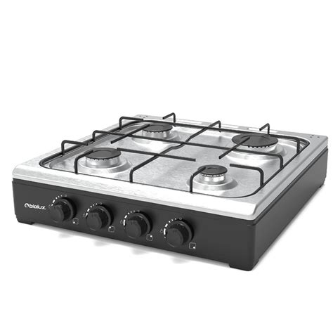 Cuisini Re Gaz Biolux M Xn Feux Cm Inox Spacenet