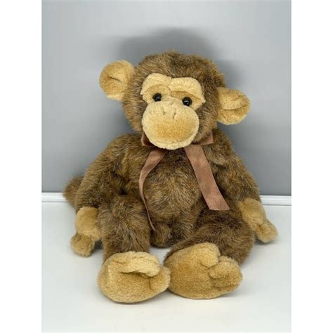 Russ Berrie Toys Vintage Russ Berrie Jimby Plush Monkey Brown Chimp