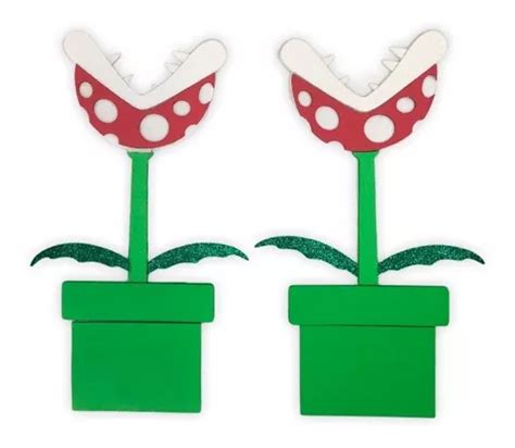 Figura Mario Bros Planta Carnívora De Fomi Tamaño Mediano Mercadolibre