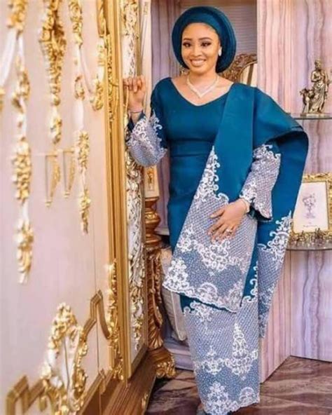 Aso Oke Fabrics With Embroidery Design African Women S Clothing