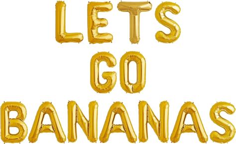 Amazon 16 Lets GO Bananas Letter Banner Balloons For Tutti Frutti