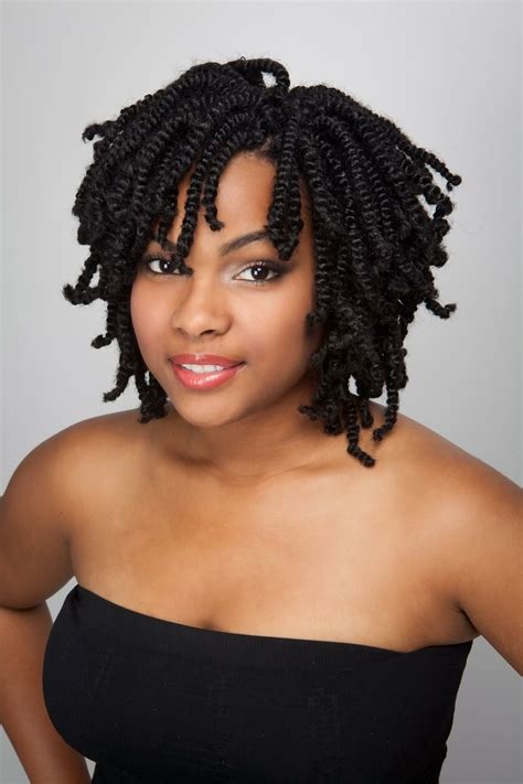 Hairstyles With Springy Afro Twist Hair