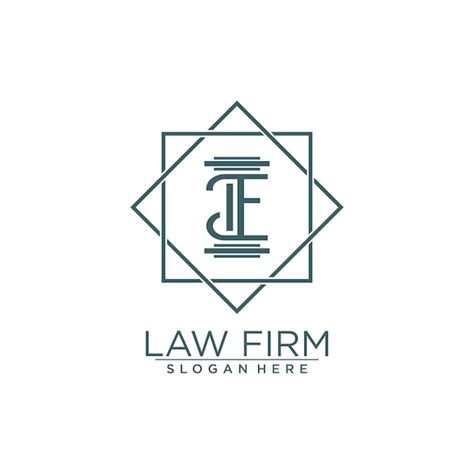 Premium Vector Law Justice Vector Logo Design With Modern Letter Concept