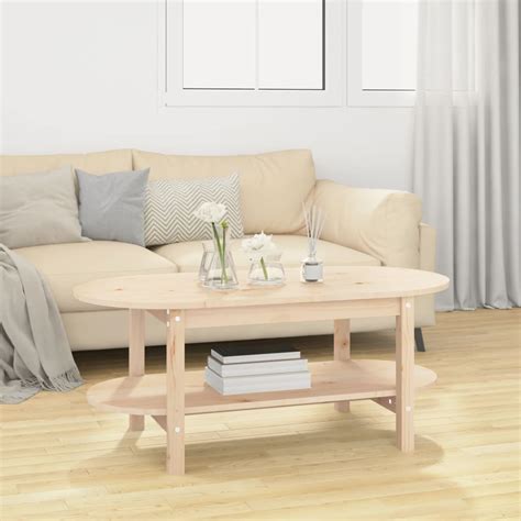 Table Basse 110x55x45 Bois Massif De Pin Leroy Merlin