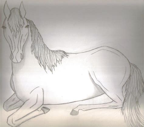 Lying Down Horse by Mikuada on deviantART