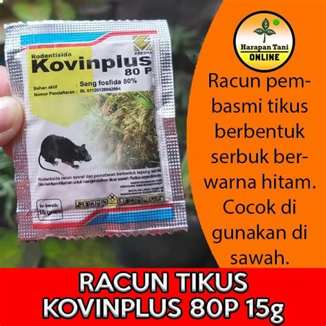 Jual Kovinplus G Seng Fosfida Racun Tikus Campur Makanan