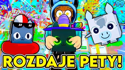 ROZDAJEMY NAJLEPSZE PETY W PET SIMULATOR 99 LOSOWANIA NA HUGE PETY