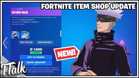 Fortnite Item Shop New Jujutsu Kaisen Collaboration Fortnite Battle