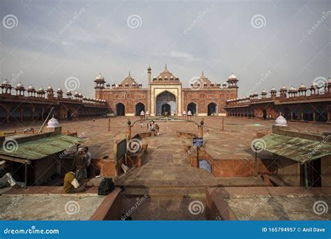 Jama Masjid At Agra City Uttar Pradesh Editorial Photography Image Of