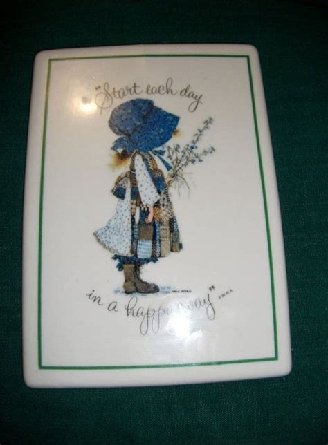 Sale 30 Off Vintage Holly Hobbie Porcelain Wall Tile Hanging Etsy Holly Hobbie Wall