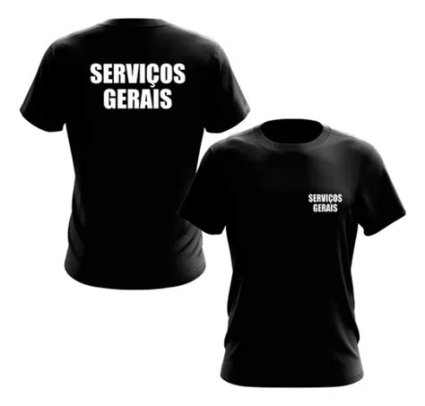 Camiseta Serviços Gerais Tamanho Extra Uniforme Serviço Parcelamento