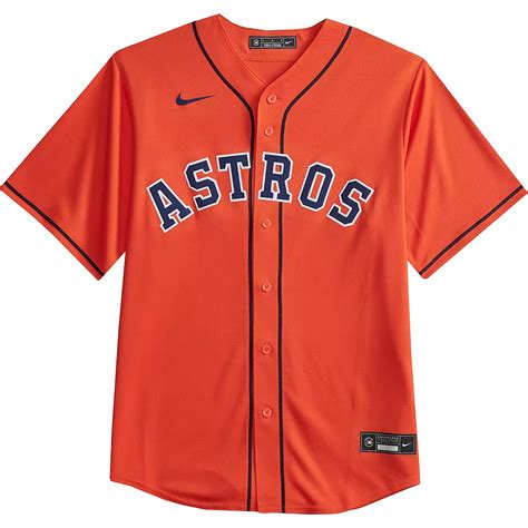 Nike Mens Houston Astros Blank Official Replica Alt Jersey Academy