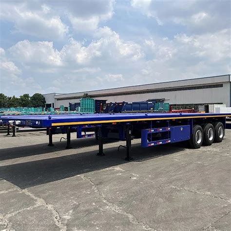 Vehicle Master 40FT Flat Bed Container Transport Truck Trailer 40 Feet