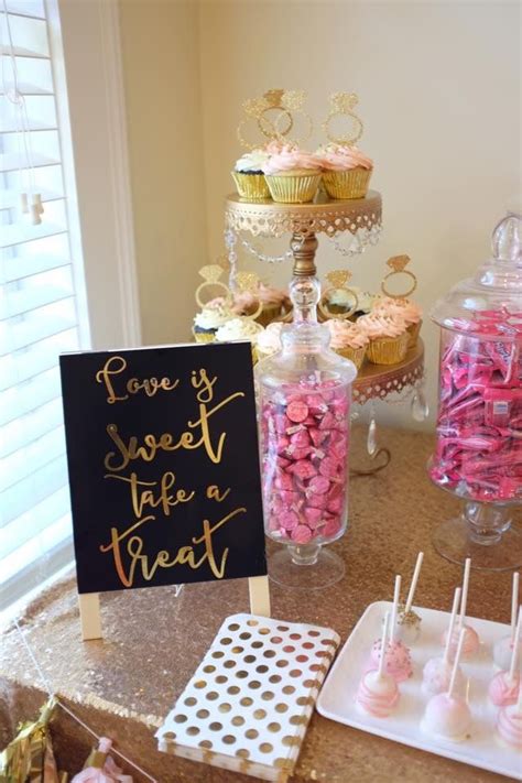 Love Is Sweet Take A Treat Dessert Bar Bridal Shower Candy Buffet