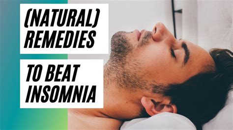 Natural Remedies To Beat Insomnia Youtube