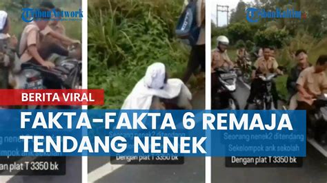 Fakta Fakta Video Viral 6 Remaja Tapanuli Selatan Tendang Nenek Pelaku