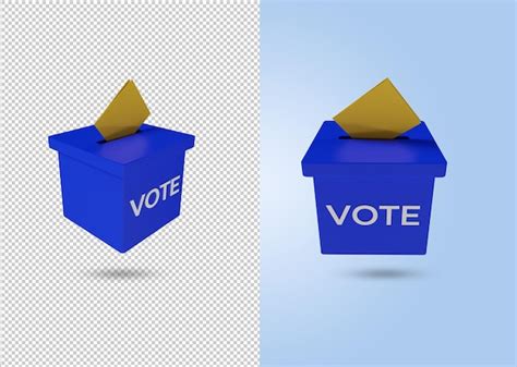 Premium Psd D Render Illustration Of Voting Box