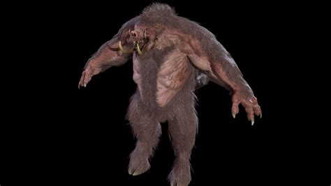 Wereboar Game Ready - 3D Model by andryuha1981