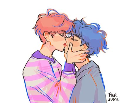 Vmin Kiss Fanart Pt 3 Vmin Desenhos Taekook