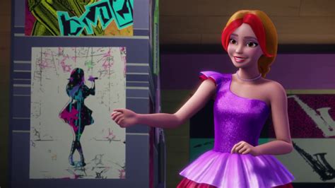 Courtney transforms Her Dress - Screencaps - Barbie in Rock N' Royals ...