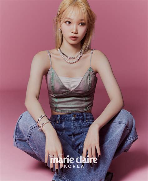 Le Sserafim Kim Chaewon On Marie Claire Korea X Swarovski September