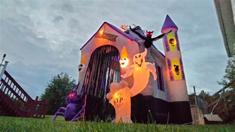 New For Halloween Airblown Inflatable Ft Projection Micro Lights