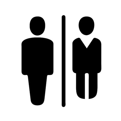 Premium Vector A Black And White Sign That Says Men And A Sign That