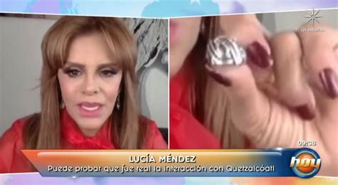 Lucía Méndez Aseguró Que Tuvo Un Encuentro Con Quetzalcóatl Infobae