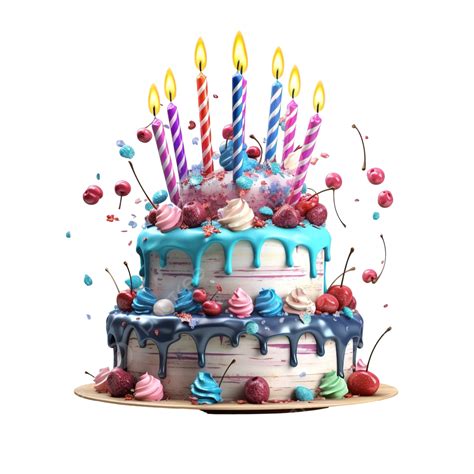 Birthday Cake 3d Illustration Birthday Cake Birthday Cake PNG