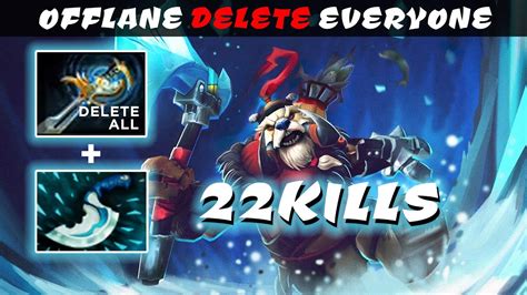 DOTA 7 29D Tusk Offlane Delete Everyone With Echo Saber 22kills