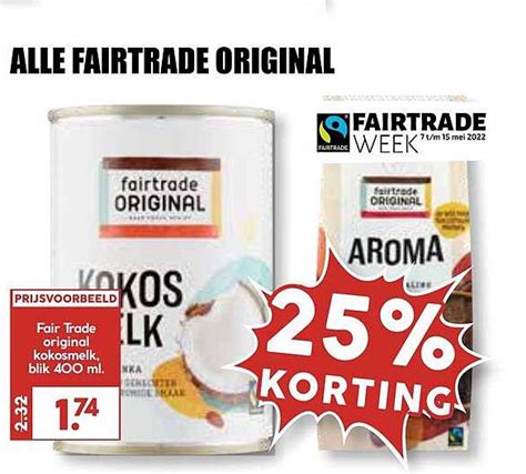 Alle Fairtrade Original Korting Aanbieding Bij Mcd Supermarkt