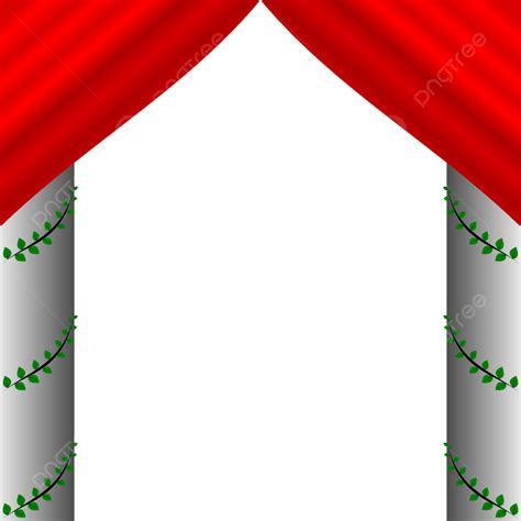 Curtain Decoration Vector Hd Png Images Curtains Or Decorations And Leaf Decoration Poles