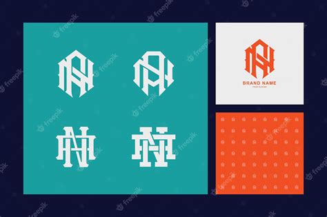 Premium Vector Letters An Or Na Monogram Template Logo Initial