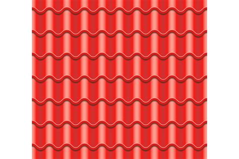 Red Corrugated Tile Vector Element Of Graphic By Pikepicture