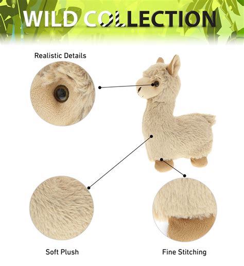 Llama Beige Super Soft Plush Dollibu