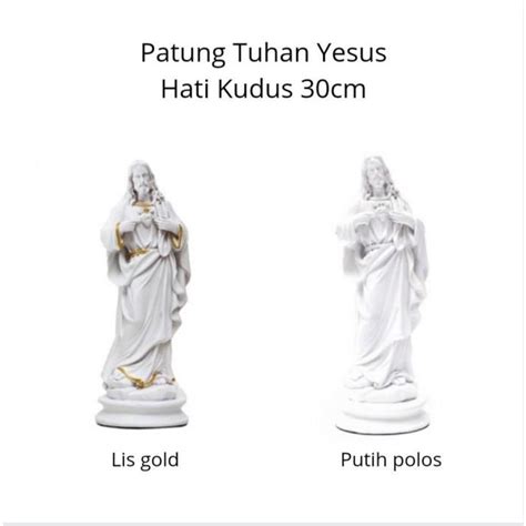 Jual Pajangan Patung Rohani Tuhan Yesus Hati Kudus Kristen Katolik Cm