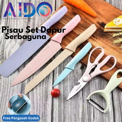 Jual Pisau Set Jerami In Lapis Anti Lengket Pisau Sultan Pisau Set