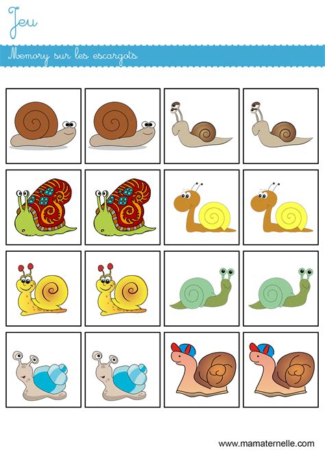 Jeu Memory Sur L Automne Ma Maternelle