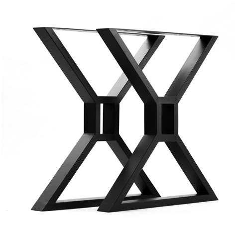 Buy Black X Dining Table Desk Metal Table Legs 28 H 2pc Set 282406xb At Affordable Price