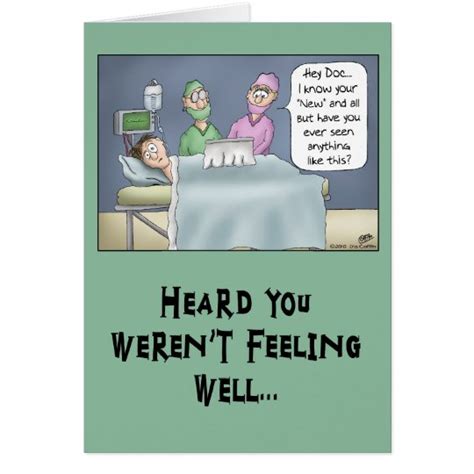 Funny Get Well Card New Doctor Card